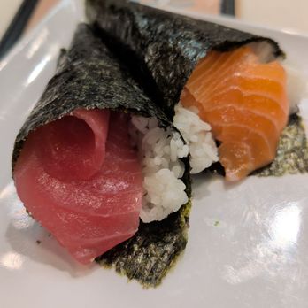 Trapper's Sushi - Salmon and Tuna Hand Rolls. - Sushi Bars Near Me - San Antonio, Texas Trapper's Sushi - Salmon and Tuna Hand Rolls. - Sushi Bars Near Me - San Antonio, Texas
