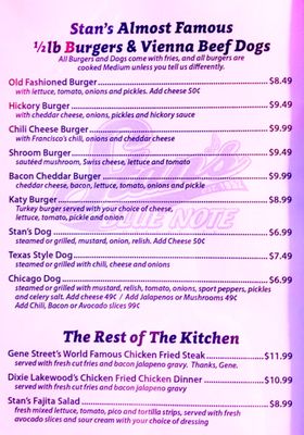 Menu photo 5 Stan's Blue Note Dallas, TX