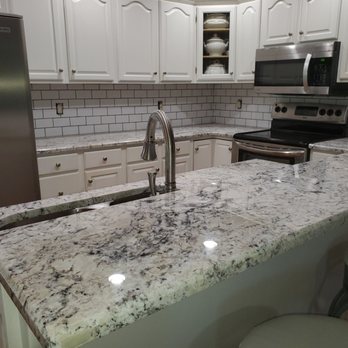 Platinum Granite and Quartz - The beautiful granite countertops are White Ice granite! - Countertop Installation Near Me - Bowling Green, Kentucky Platinum Granite and Quartz - The beautiful granite countertops are White Ice granite! - Countertop Installation Near Me - Bowling Green, Kentucky