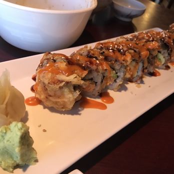 Midori - Death of dragon roll, deep fried spicy crab, eel, and avocado with a spicy mayo and eel sauce drizzle. My fav. - Japanese Near Me - Henderson, Nevada Midori - Death of dragon roll, deep fried spicy crab, eel, and avocado with a spicy mayo and eel sauce drizzle. My fav. - Japanese Near Me - Henderson, Nevada