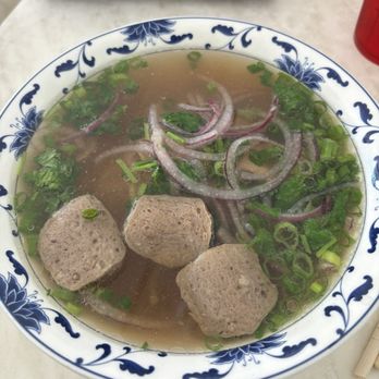 Pho Saigon - #15. Pho Tai Bo Vien - Small Bowl - Vietnamese Near Me - Houston, Texas