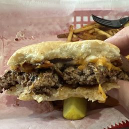 Double cheddar bacon burger Double cheddar bacon burger