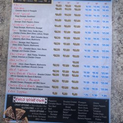 Coaches Corner Pizza - Menu
