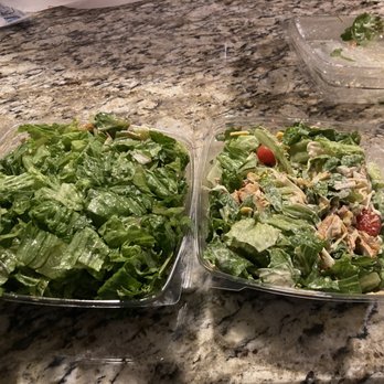 Chick-fil-A - Both are full sized salads. How is one full while the other is half full? Left is the tossed market salad and the right is the Cobb. - Fast Food Near Me - Spring Hill, Tennessee