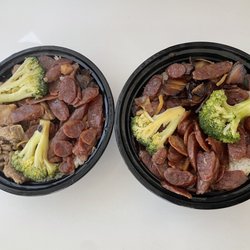 The Rice House - Left to right: #11: Any 2 Selective Rice(Half & Half) - $14.99 #1: Preserved Meat Clay Pot Rice - $11.99