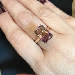 Ametrine custom ring from The Ring by Gold Gals.