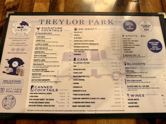 Menu photo 1 Treylor Park - Hitch Savannah, GA Menu photo 1 Treylor Park - Hitch Savannah, GA