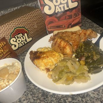 Im Soul - banana pudding,catfish(best I've had), greens,cabbage , mac & cheese - Soul Food Near Me - Atlanta, Georgia