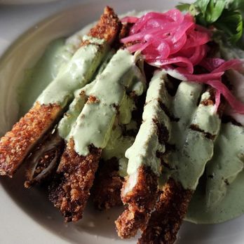 Chile Toreado - Breaded chicken brest and mashed so good and enchiladas de mole - Mexican Near Me - Chicago, Illinois