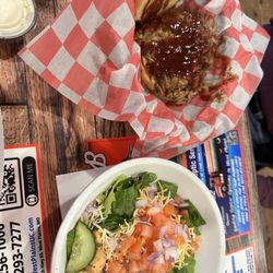 Hibby’s Sports Grille - Pulled pork with side salad!