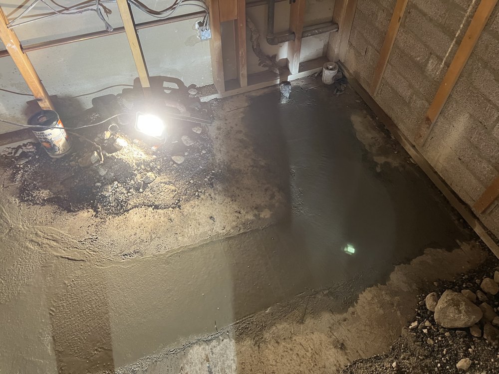 Slide of Liquid Rock Sewer Lining