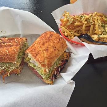 Grubbin' - Grubbin' sandwich with Garlic Fries - Sandwiches Near Me - San Francisco, California
