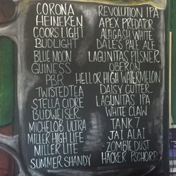 Teddy O’Brians - Beer list
