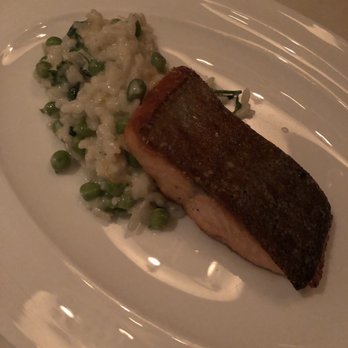 The Grant Grill - Steelhead with lemon risotto - Diners Near Me - San Diego, California The Grant Grill - Steelhead with lemon risotto - Diners Near Me - San Diego, California