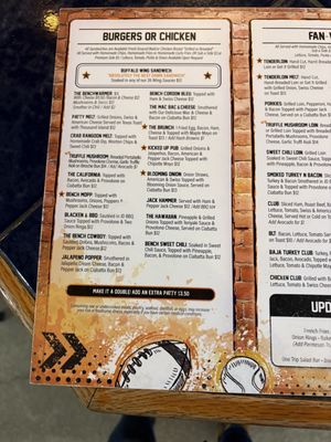 Menu photo 4 Bench Warmers Ottumwa, IA