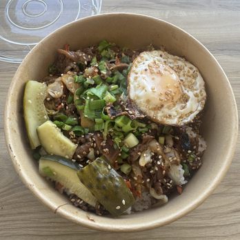 BBQ+RICE - Buena Park - Bulgogi (Beef) w/fried egg. - Korean Near Me - Buena Park, California BBQ+RICE - Buena Park - Bulgogi (Beef) w/fried egg. - Korean Near Me - Buena Park, California