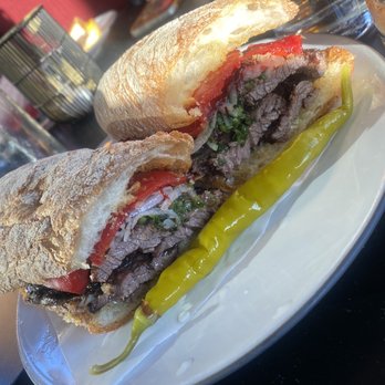 Castell Terrace - Hanger steak sandwich - Lounges Near Me - New York, New York Castell Terrace - Hanger steak sandwich - Lounges Near Me - New York, New York