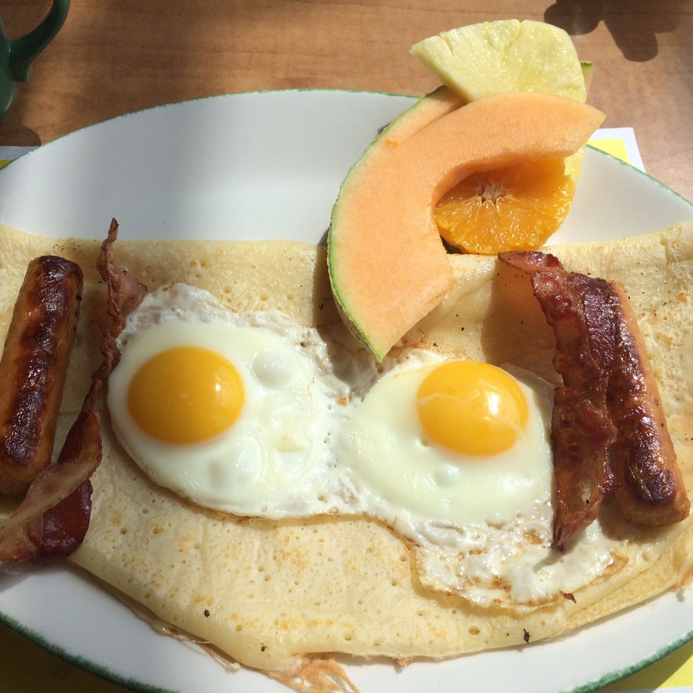Breakfast on a crepe