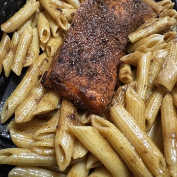 Twinado’s Kitchen Jerk Shack - Salmon Rasta pasta - New American Near Me - Pickerington, Ohio Twinado’s Kitchen Jerk Shack - Salmon Rasta pasta - New American Near Me - Pickerington, Ohio