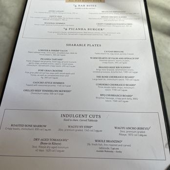 Fogo de Chão - Menu - Brazilian Near Me - Washington Dc, District of Columbia