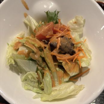 Sushi Sake - House Garden Salad with a ginger sauce - Japanese Near Me - Richardson, Texas