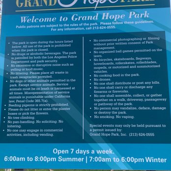Grand Hope Park - Hours and rules - Parks Near Me - Los Angeles, California Grand Hope Park - Hours and rules - Parks Near Me - Los Angeles, California