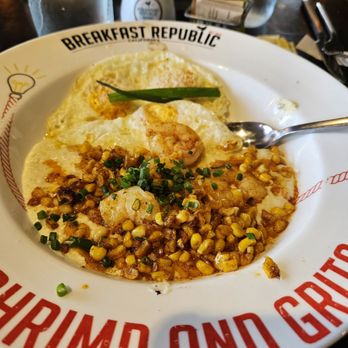 Breakfast Republic - Yummy shrimp and grits! - Breakfast & Brunch Near Me - Palm Desert, California