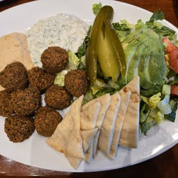 Panini Kabob Grill - Falafel plate with avocado romaine salad - Mediterranean Near Me - Marina del Rey, California
