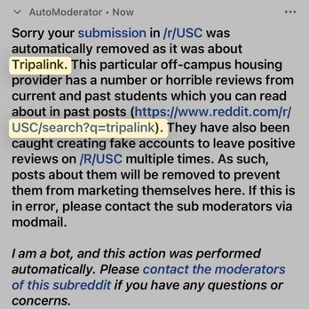 Tripalink - Can't even post about them on Reddit bc they are blocked from making scammy fake reviews making them sound good - Property Management Near Me - Los Angeles, California Tripalink - Can't even post about them on Reddit bc they are blocked from making scammy fake reviews making them sound good - Property Management Near Me - Los Angeles, California