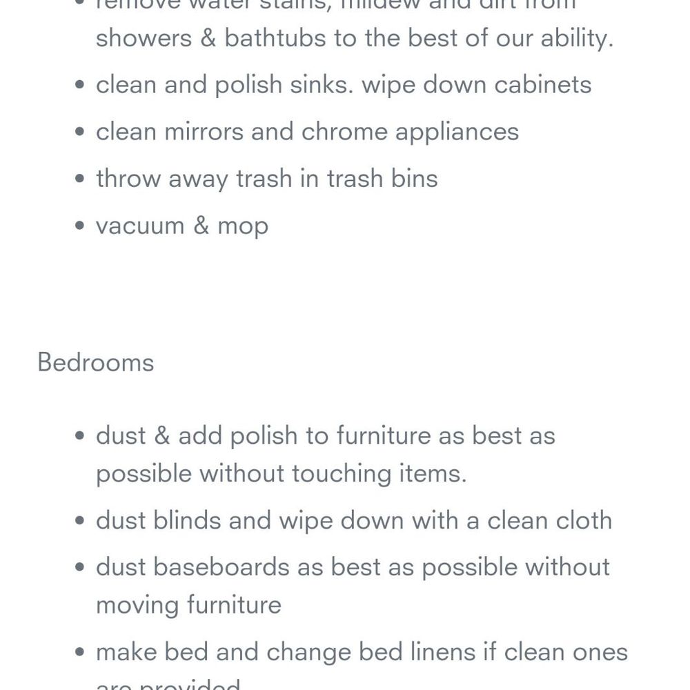Neat Maids - List of services I was expecting for the cleaning that was not met. - Home Cleaning Near Me - Costa Mesa, California Neat Maids - List of services I was expecting for the cleaning that was not met. - Home Cleaning Near Me - Costa Mesa, California