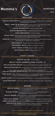 Menu photo 3 Momma's at Sengelmann Hall Schulenburg, TX Menu photo 3 Momma's at Sengelmann Hall Schulenburg, TX