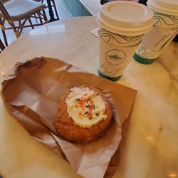 Summit Coffee - Birthday cake cookie and a black base camp coffee