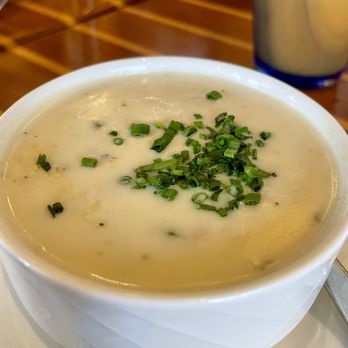 Schooners Monterey - Cup of Coastal Clam Chowder - Seafood Near Me - Monterey, California Schooners Monterey - Cup of Coastal Clam Chowder - Seafood Near Me - Monterey, California