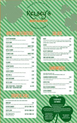 Menu photo 2 Kelsey's Restaurant Ashley, PA