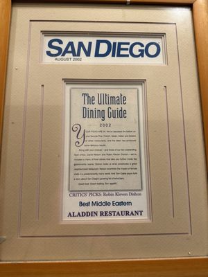 Menu photo 4 Aladdin Cafe San Diego, CA