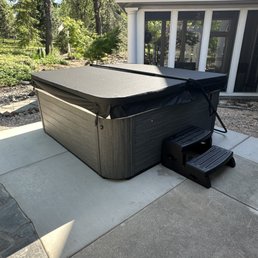 Finished hot tub; electrical all hidden and neatly done. Finished hot tub; electrical all hidden and neatly done.