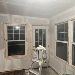 All ProHandyman - Back porch window installation and Drywall