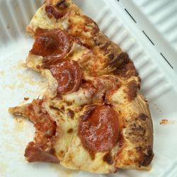 The Livingston County Pizza Co - Quick to-go slice, half eaten before I thought to take a picture.