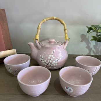 The Tea House - Loved this pink tea pot set - Specialty Food Near Me - Solvang, California