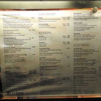 Zunfthausrestaurant Pfistern - Menu as of July 2017 - Swiss Food Near Me - Luzern, LU Zunfthausrestaurant Pfistern - Menu as of July 2017 - Swiss Food Near Me - Luzern, LU