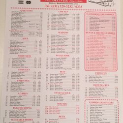 Chen's Garden - Menu