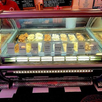 Pop’s Old Fashioned Ice Cream - 8 flavors of ice cream in this display case. They had 36 in total. - Ice Cream & Frozen Yogurt Near Me - Alexandria, Virginia Pop’s Old Fashioned Ice Cream - 8 flavors of ice cream in this display case. They had 36 in total. - Ice Cream & Frozen Yogurt Near Me - Alexandria, Virginia