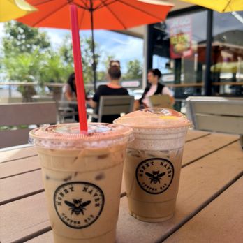 Honey Haven - The Iced Queen Latte & Iced Bumble Latte - Coffee & Tea Near Me - San Diego, California Honey Haven - The Iced Queen Latte & Iced Bumble Latte - Coffee & Tea Near Me - San Diego, California