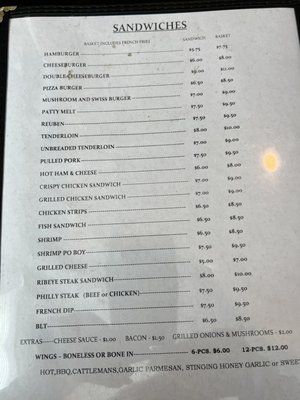 Menu photo 1 Genisio's Bar and Grill Woodhull, IL