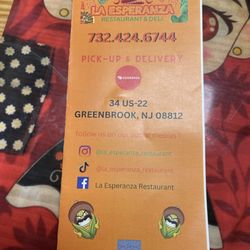 La Esperanza - Menu