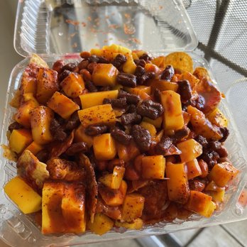 The Sugar - I think it's the tostilocos or mangolocos? But so good! - Food Trucks Near Me - Bakersfield, California The Sugar - I think it's the tostilocos or mangolocos? But so good! - Food Trucks Near Me - Bakersfield, California
