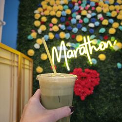 Marathon Coffee - Iced oatmilk matcha latte