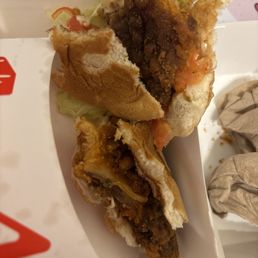 Chciken Cluck Sandwich with Bacon & Swiss Buttery Smashed Jack Chciken Cluck Sandwich with Bacon & Swiss Buttery Smashed Jack