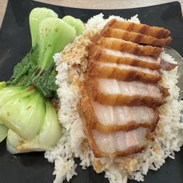 Pork belly rice plate Pork belly rice plate