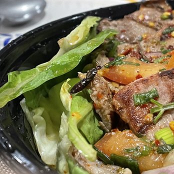Thai House - THAI BEEF SALAD WITH BUGS - Thai Near Me - Monterey Park, California Thai House - THAI BEEF SALAD WITH BUGS - Thai Near Me - Monterey Park, California